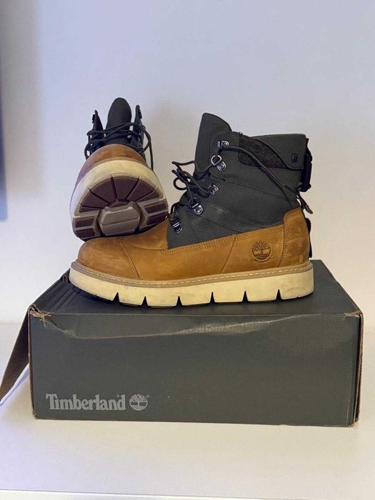 Timberland, Ghete Raywood Ek 6 IN, Ocru/Verde marimea 41.5 barbati