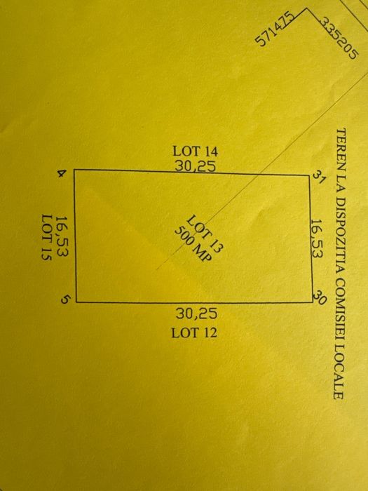 Inchiriez teren 500 mp Sabareni