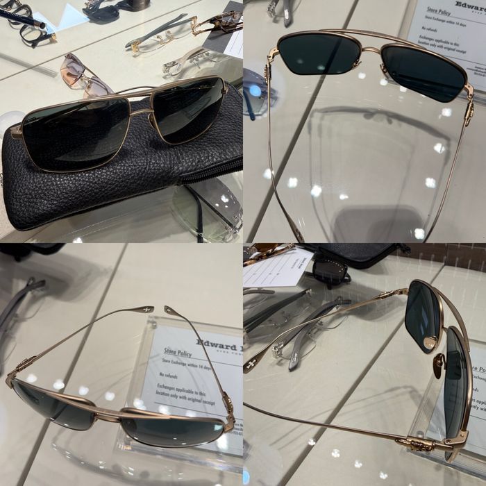 Ochelari Chrome Hearts Titan Gold