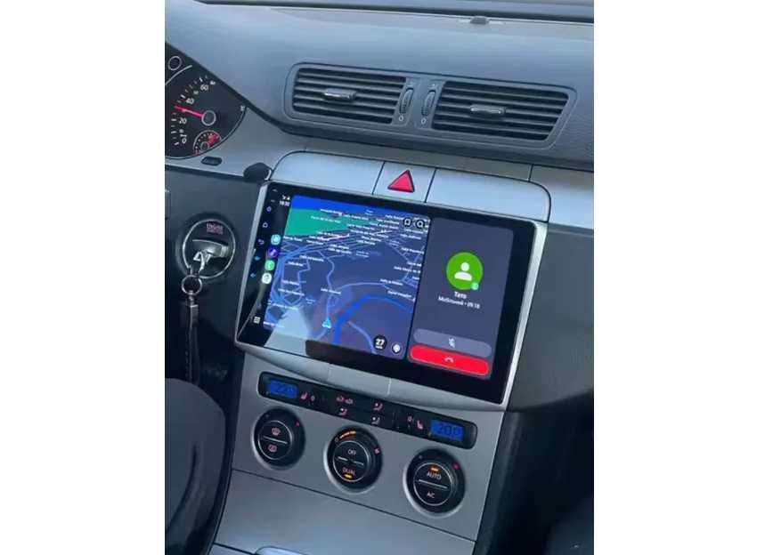 Navigatie 10" Android - VW Passat B6 B7 CC CARPLAY Qled WIFI 1-8GB