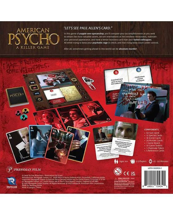 Настолна игра American Psycho: A Killer Game