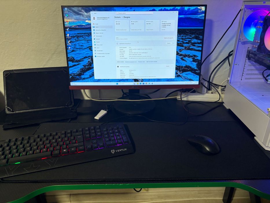 Pc gaming mid range +monitor + birou