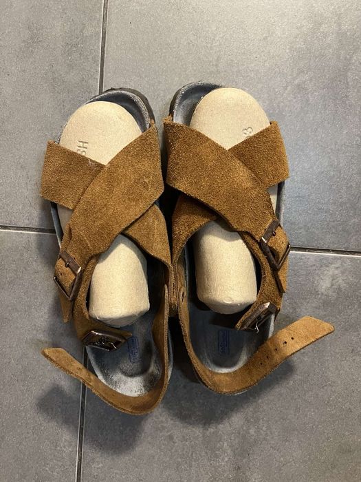 Дамски сандали Birkenstock 39 номер, велурени в много добро състояние