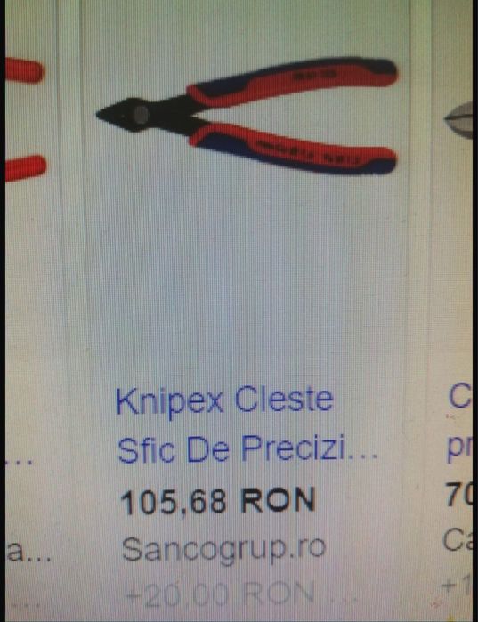 Clesti Knipex profesionali  de taiat fire