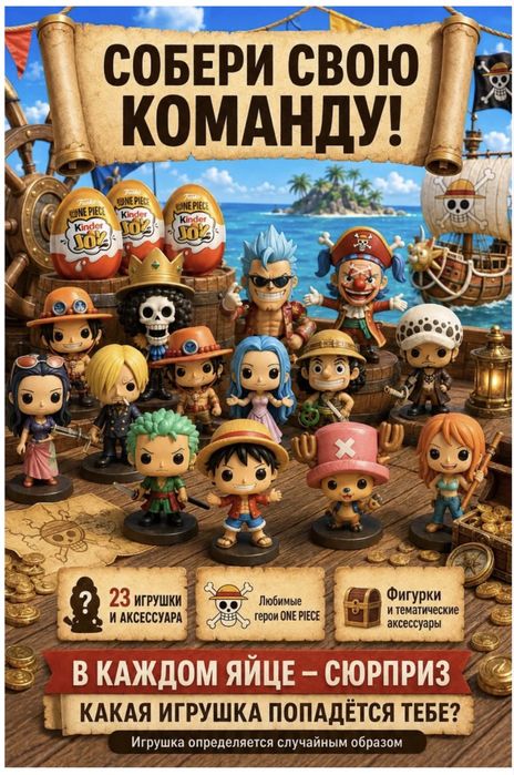 Продам Kinder Joy One Piece