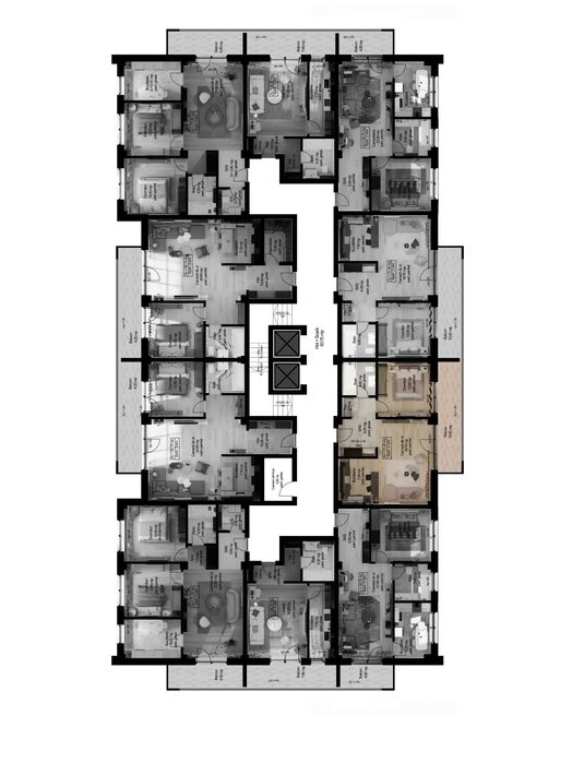 Apartament Tip 2C Vesta Central Falticeni 2 camere 51.45 mp utili