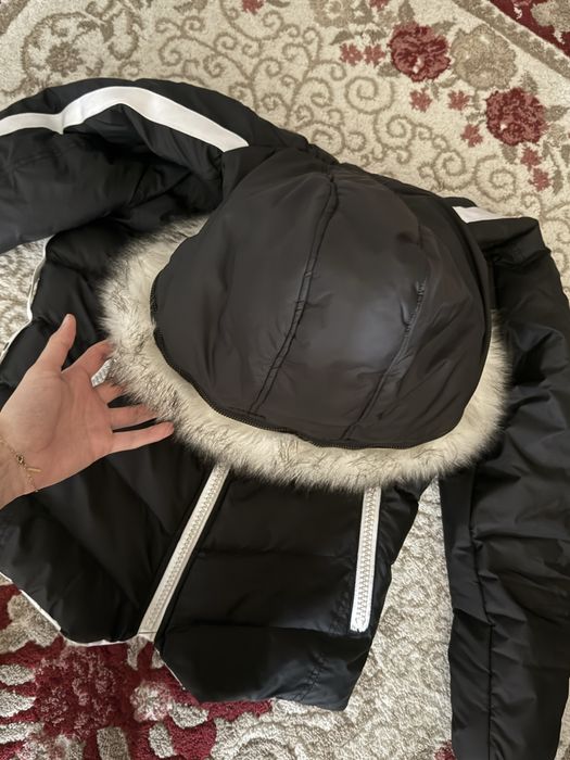 Двулицево зимно яке с пух (Черно и Бяло) – Обличано 3-4 пъти