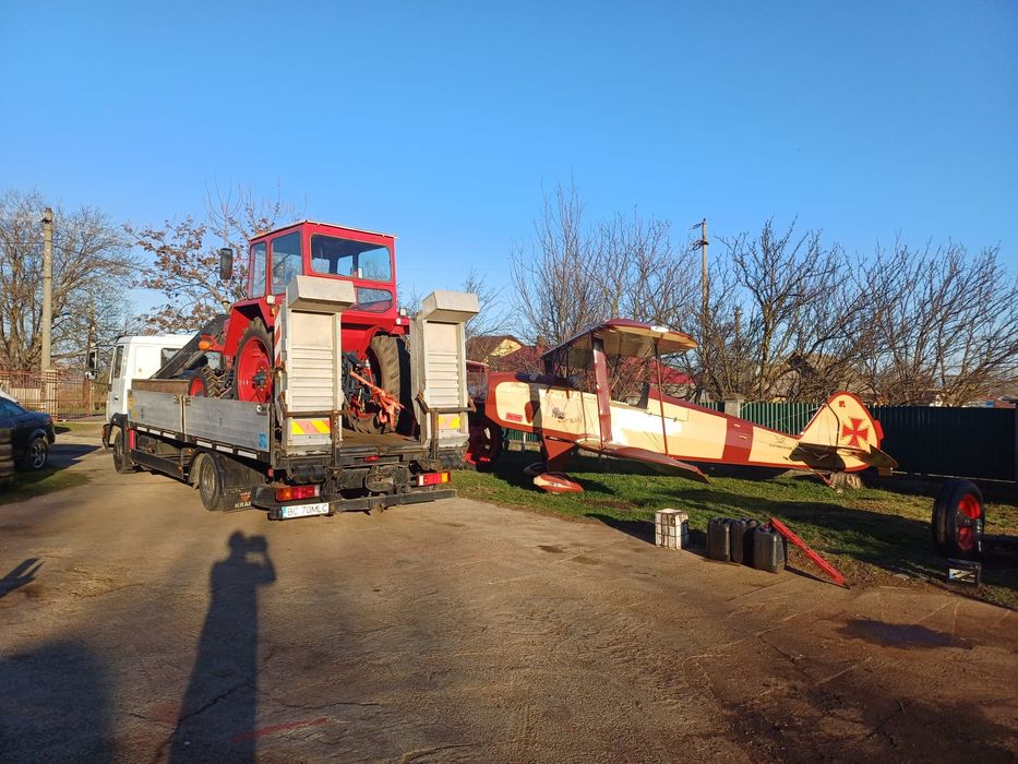 Închiriere Autocamion 12t cu Macara 3.5t + Autoplatformă | Transport