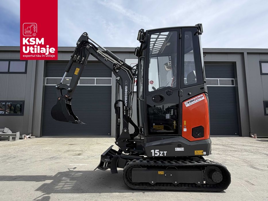 Mini Excavator Eurocomach 15ZT (1.8t) | Coadă Zero, Ecartament Variabil, Hidraulică Bosch Rexroth | Utilaj Nou, Leasing B2B KSM Utilaje