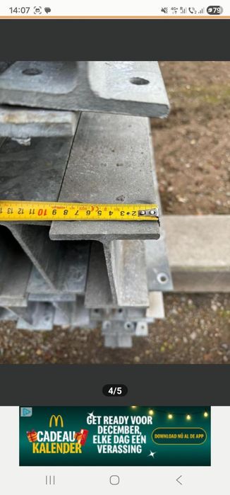 Vând profile H galvanizate