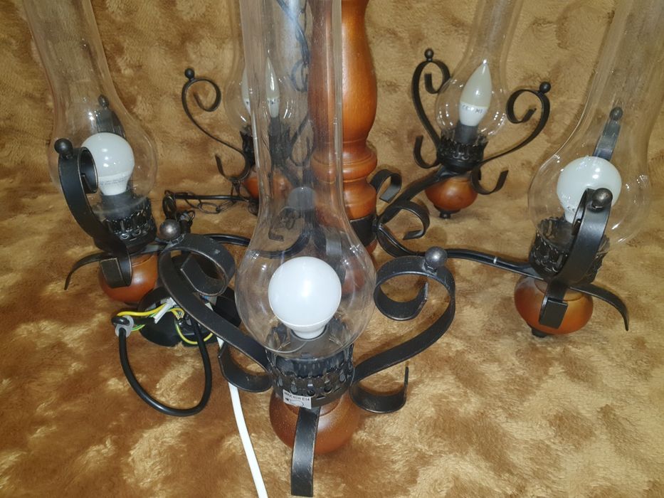 Lustre,candelabru cu 5 brațe vintage