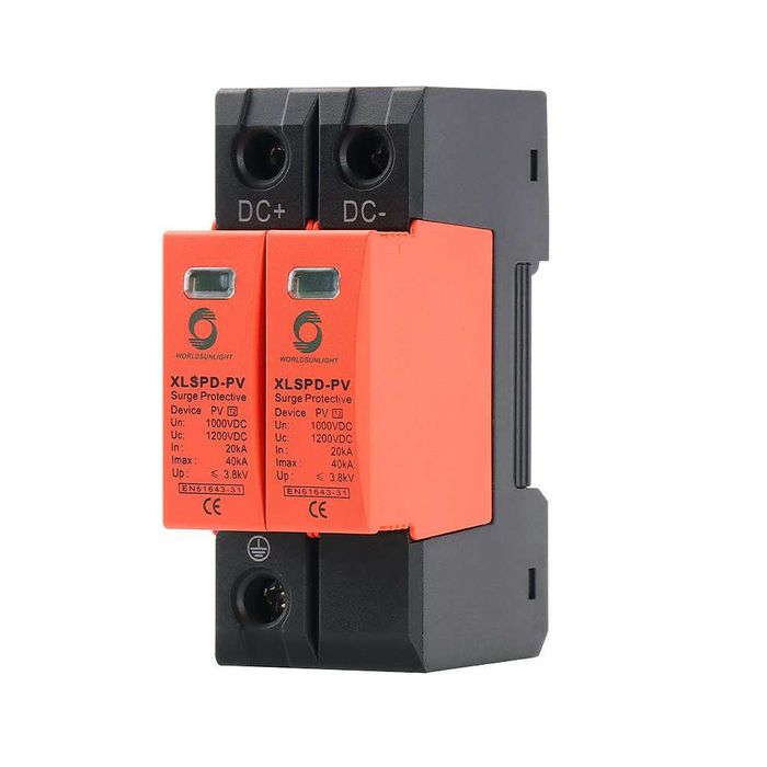 DC защита от мълния арестор соларна система Катоден отводнител 1000V гр ...