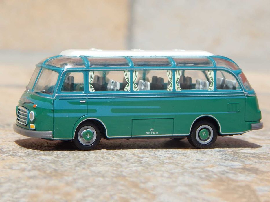 Macheta autobuz Setra S6 1955 sc 1:87 HO Brekina nou cu ambalaj