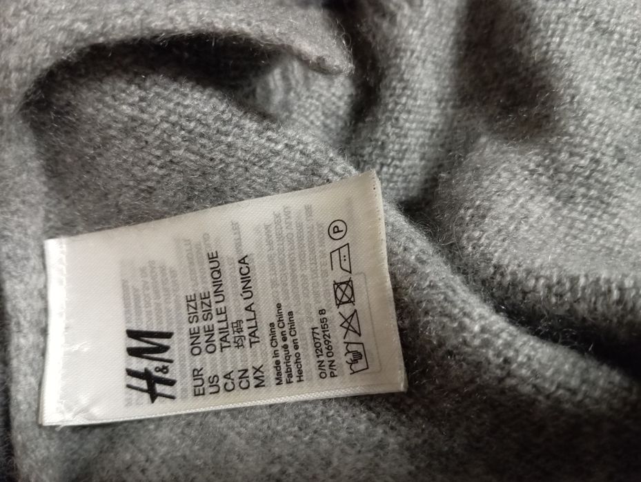 H&M кашмирен  шал ,Gobi cashmere, Peruvian collection