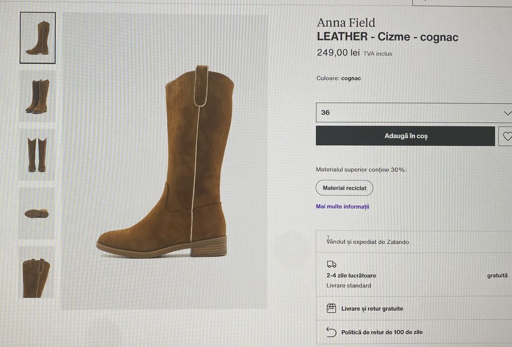 Cizme Anna Field marimea 40