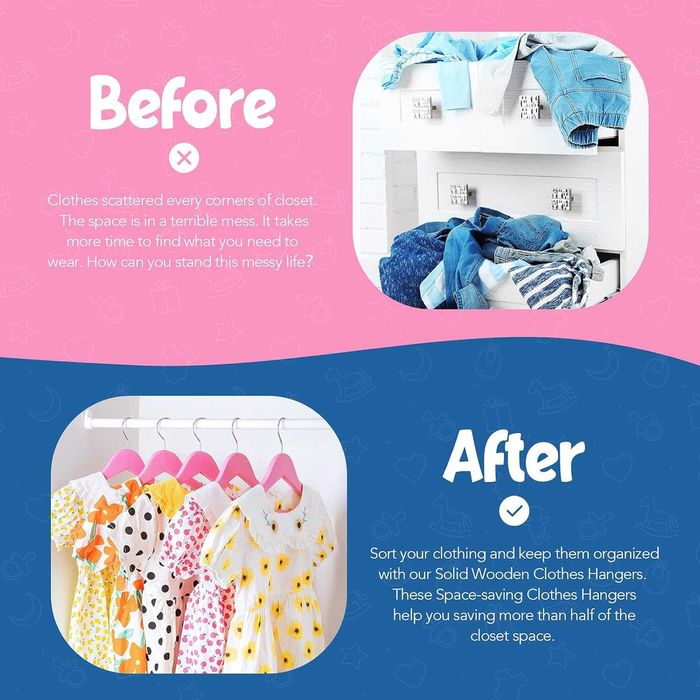 Вешалки для детской одежды CozyMood Shildren Hangers (20 Pack)! Новые!