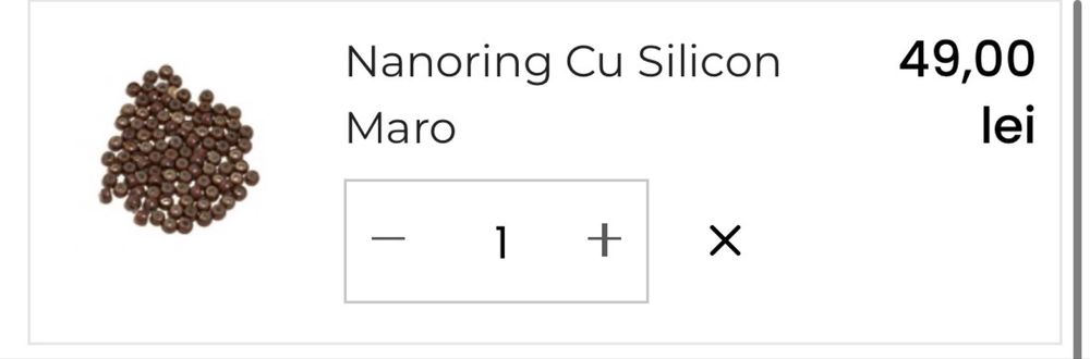 Extensii Nano-Ring șaten inchis