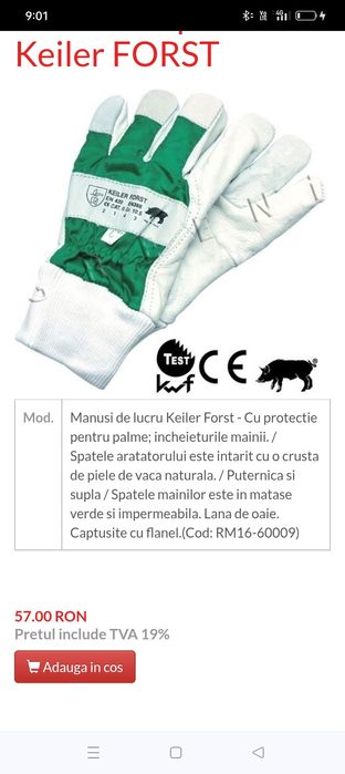 Mănuși de lucru Keiler Forst