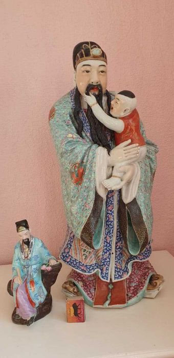 Статуэтка Китай Семя. 20 века революционная Кашгарская работа 70 см