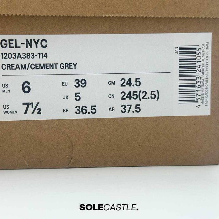 ASICS Gel-NYC 'Cream Cement Grey Brown'