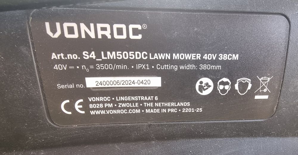 Косачка Vonroc 40v