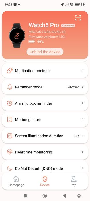 Смарт часовник Watch5 Pro