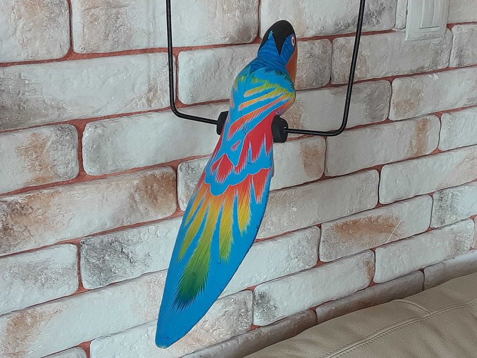 Лампа за таван за детска стая папагал "Зелен токан"