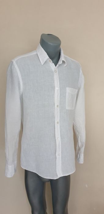 Hugo Boss Relegant_6 Len Regular Fit Mens Size M / XL НОВО! ОРИГИНАЛ! Мъжки Ленени Ризи.