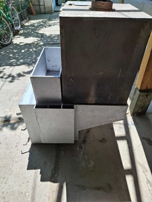 Печка с баком из нержавейки