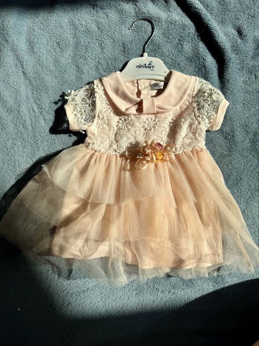 Официална рокля Miniborn Baby с тюл, размер 74