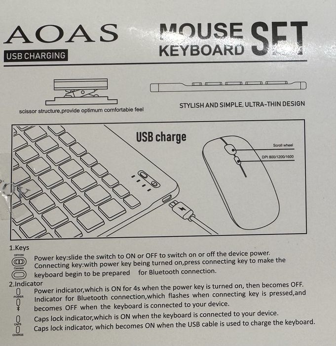 Set Tastatura + Mouse Bluetooth 3.0/5.2