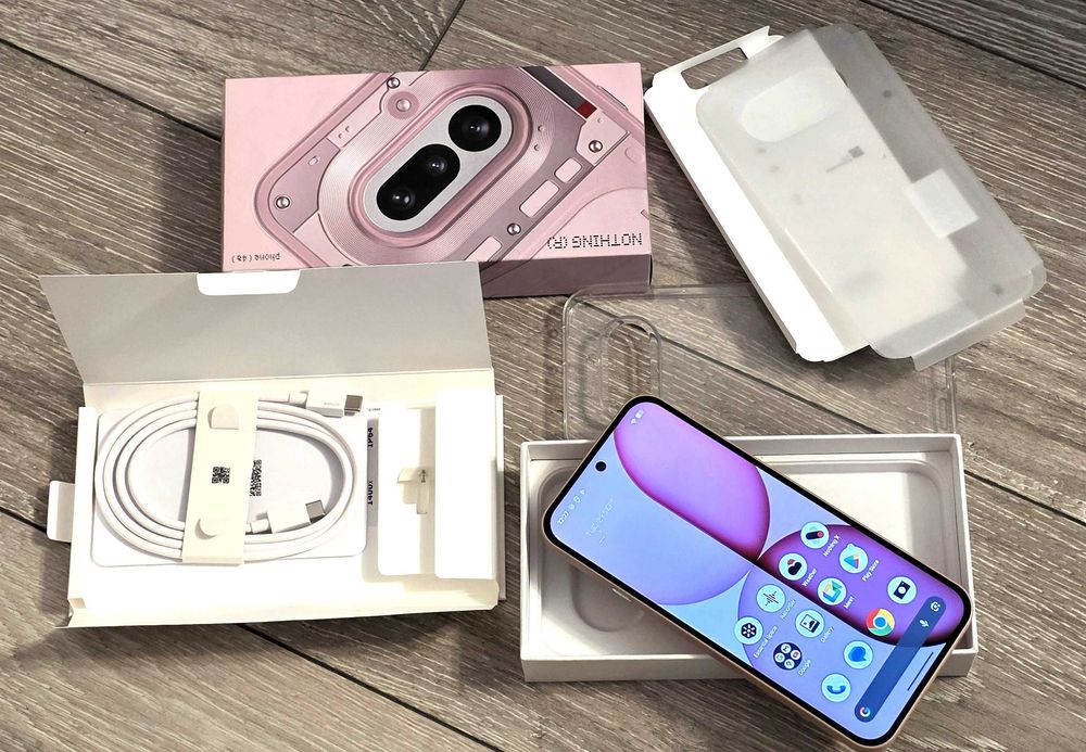 Telefon mobil Nothing Phone 4A, 256GB, 12GB RAM, 5G, Pink, garantie