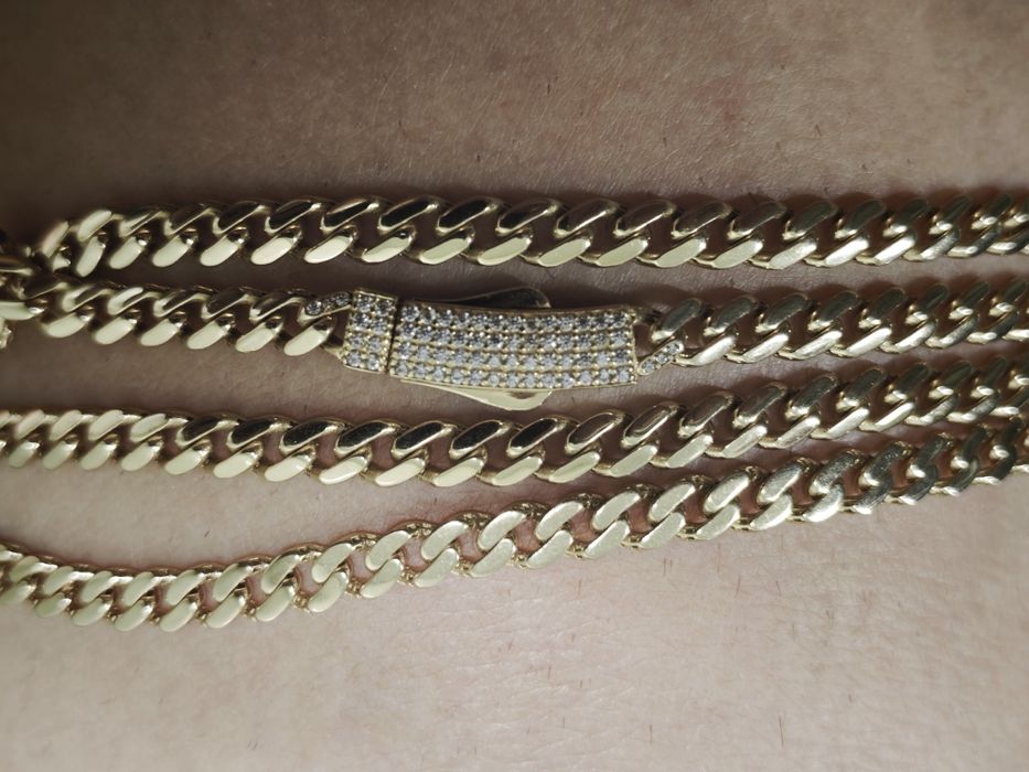 Lanț cuban aur 14 k