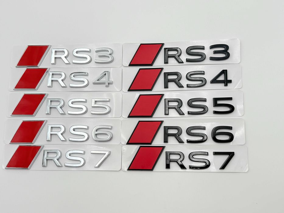 Emblema AUDI RS3 spate crom NOU