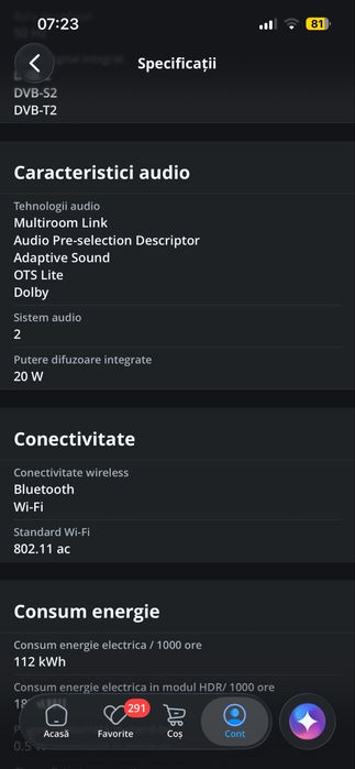 Televizor SAMSUNG LED 65CU7172