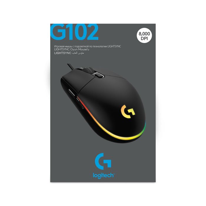 Logitech G102 Black — почти новый, срочно