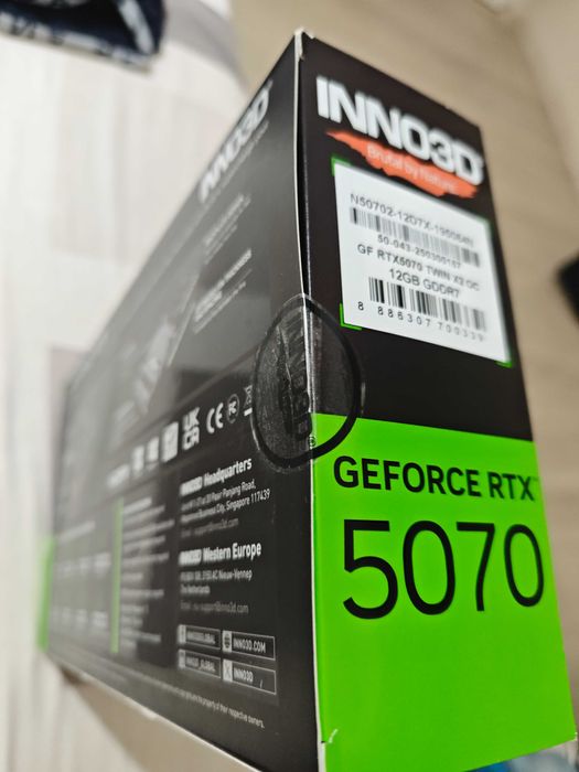 Inno3D GeForce RTX 5070 Twin X2 12GB GDDR7 192bit  нова неотваряна
