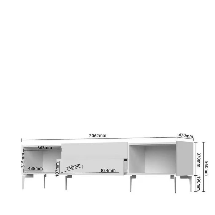 Set living cu fronturi din MDF vopsit