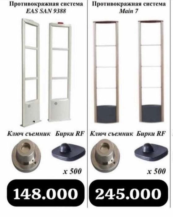 антикражные ворота - рамки , датчики, сьемники