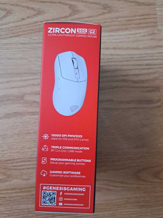 Mouse Wireless Genesis Zircon 500 G2