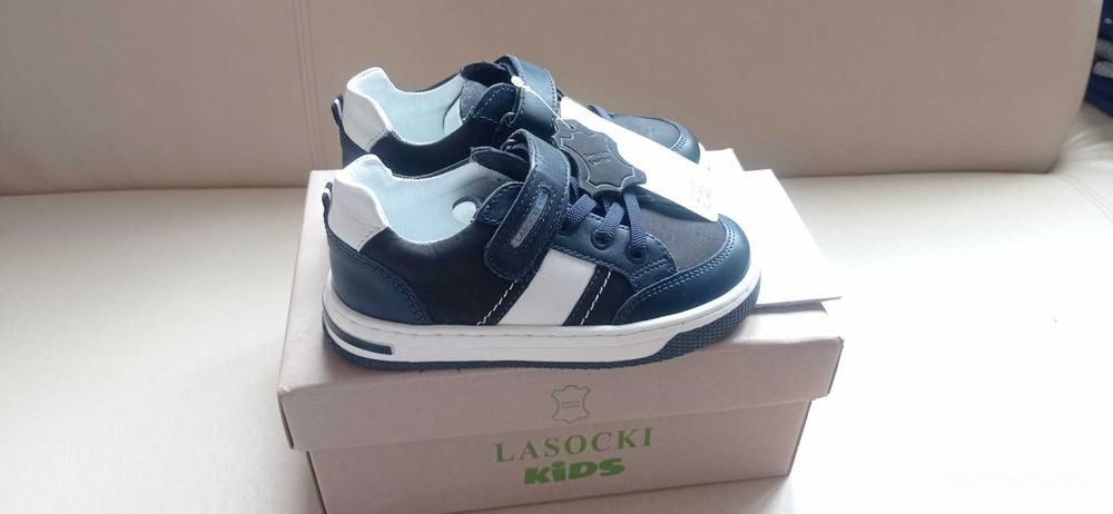 Детски обувки / сникърси Lasocki Kids сини, естествена кожа,  нови