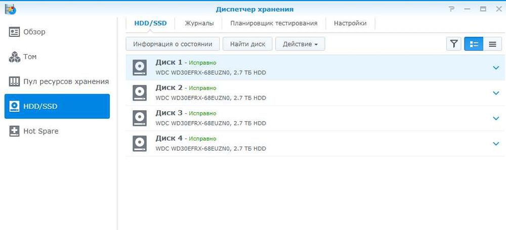 Synology DS411+ Сетевое хранилище на 4 диска / 4 x 3TB Диска
