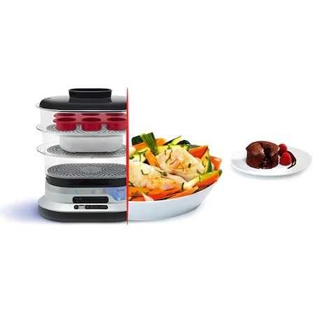 Aparat de gătit cu aburi, firma Tefal, Steam, putere 900Watt, 10 litri