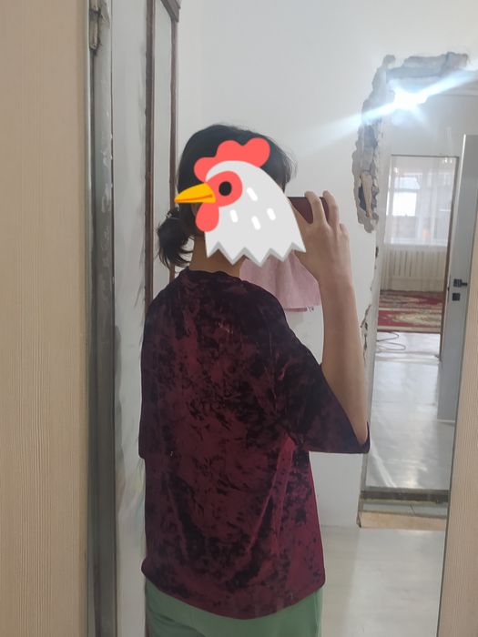 Бархатный футболка !!!