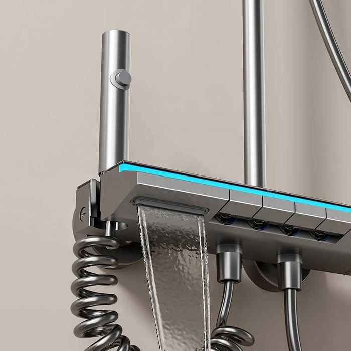 Модерен интелигентен душ с дисплей и LED подсветка D55