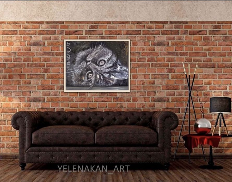 Картина ручной работы «Дымка» 40*50