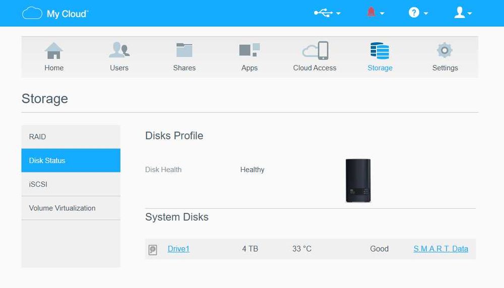 Продавам NAS Server, Western Digital My Cloud EX2 Ultra, 2 Bay, 4 TB