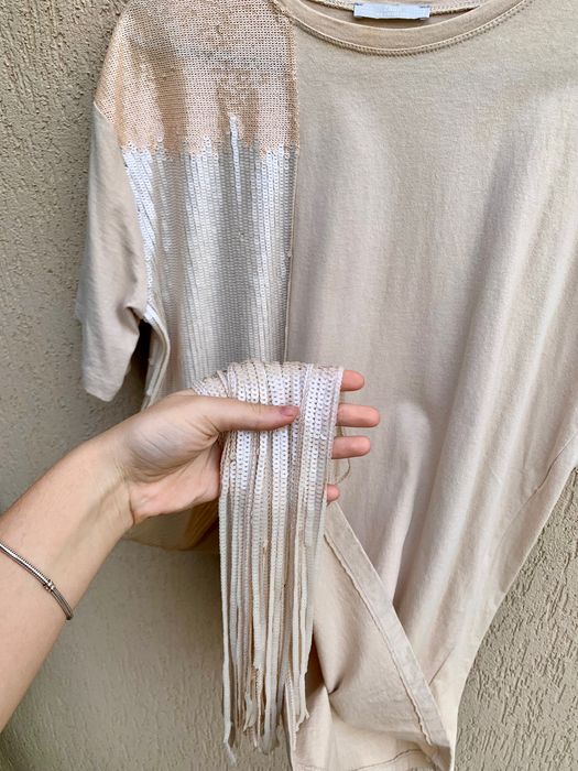 Tricou cu paiete Zara