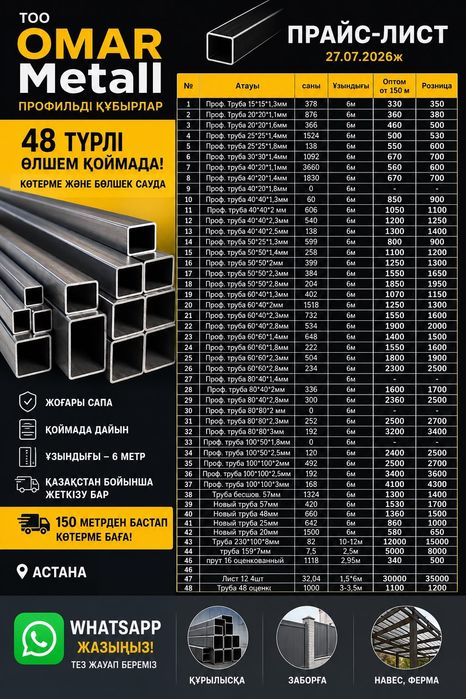 Труба квадратный, профильный, проф труба