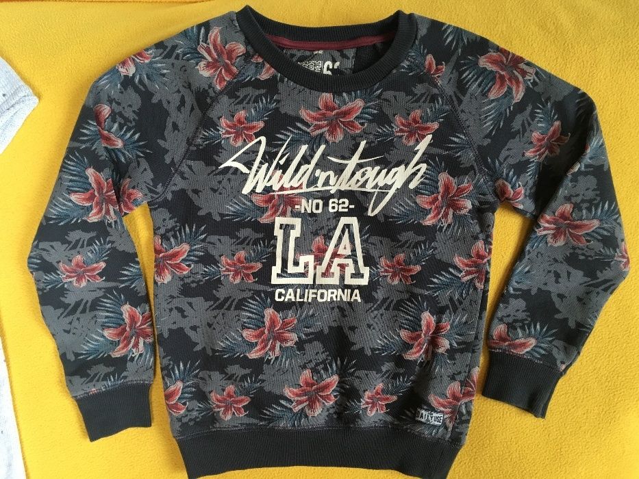 7-8г 4 френски рокли корал дънкова суичъри с цветя 128см